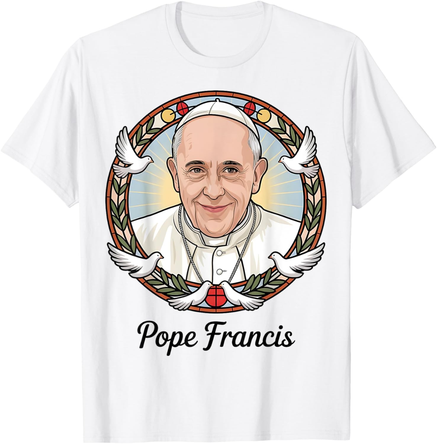Simple Fit Pope Francis Design Catholic Christian Devotees Souvenir T ...