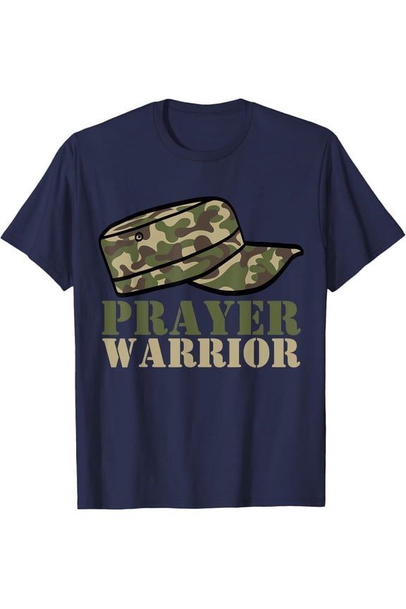Prayer Warrior Camo God Jesus Christian Camouflage Hunting T-Shirt Gift For Him/Her