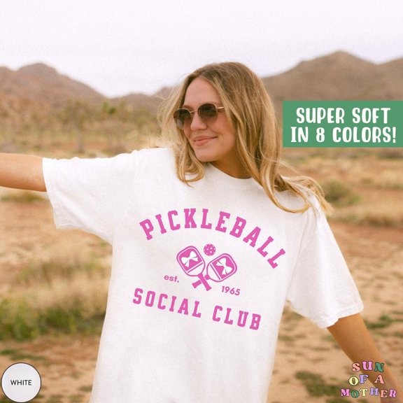 Simple Fit Preppy Pickleball Shirt Gift For Pickleball Player Social Club T-Shirt Pickleball Tshirt Pickleball Team Tee Cute Pickleball Gift For Ladies