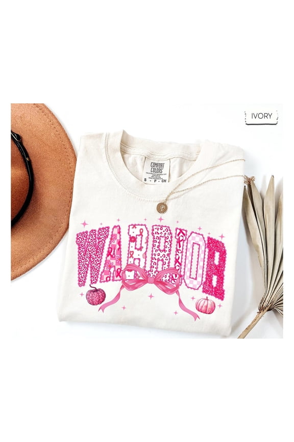 Preppy Warrior Shirt: Coquette Pink Bow Awareness Tee All Size S-5XL