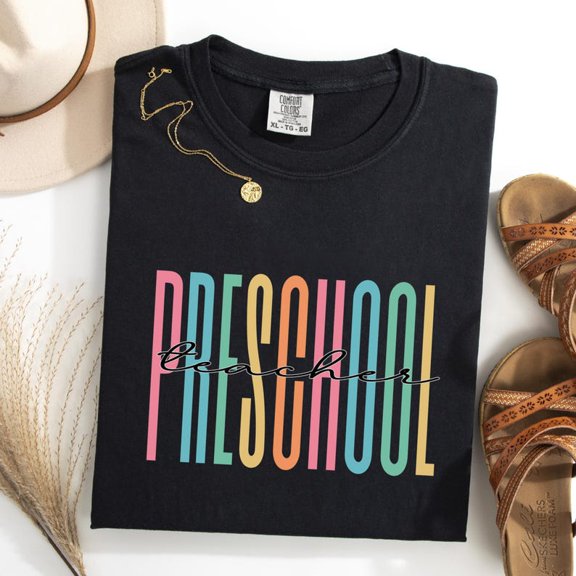Simple Fit Preschool Teacher Shirt, Preschool Teacher Shirt, Pre K Teacher Shirt, First Day Of Preschool Shirt, Back To School Shirt