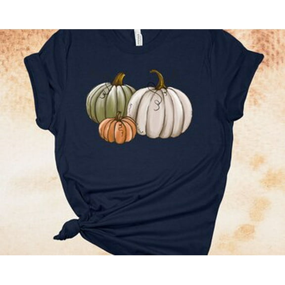 Simple Fit Pumpkin Trio, Pumpkin Patch, Picking Pumpkins, Harvest Time, Fall Shirt, Soft Unisex Tee, Plus Size Plus Size Available All Size S-5XL