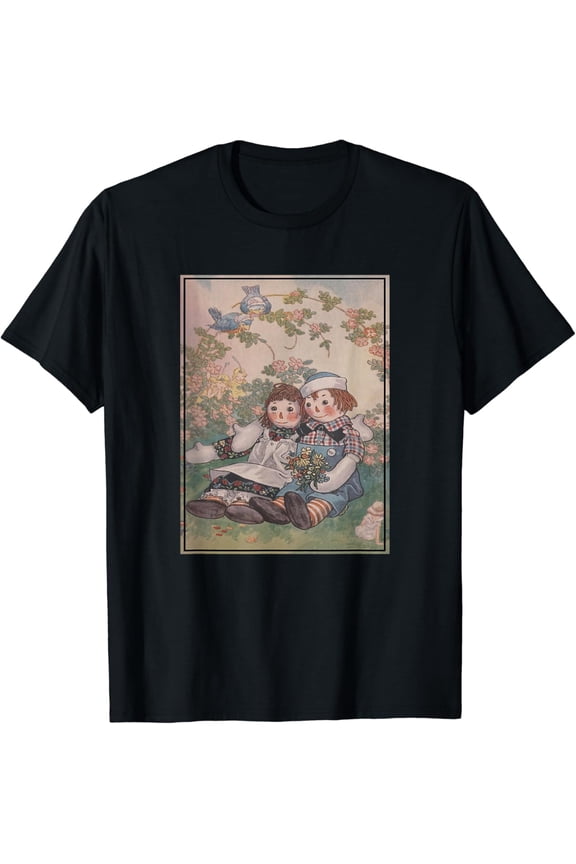 Raggedy Ann & Andy In The Flower Garden T-Shirt