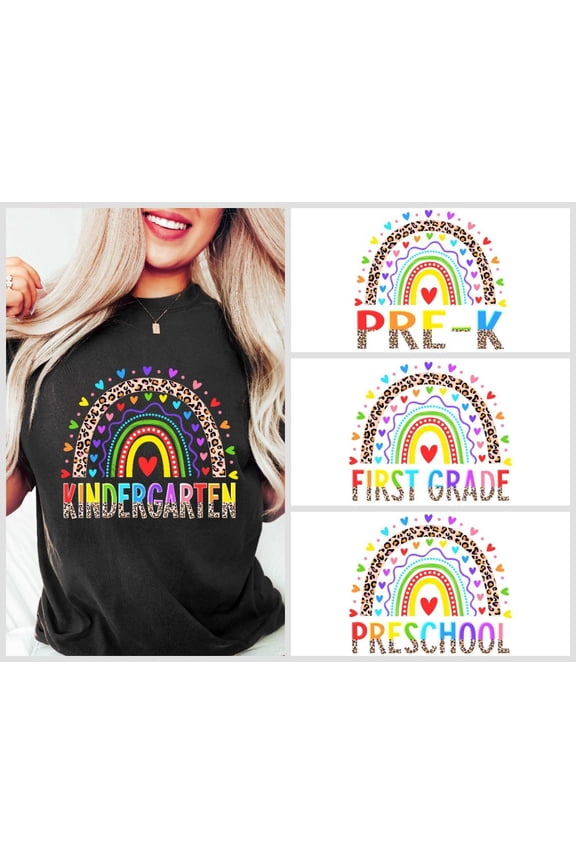 Rainbow Welcome to School Shirt, Leopard Rainbow Student Shirt, Teacher Life Shirt, Cute School Tee, Gift For Student, Back To School Shirt