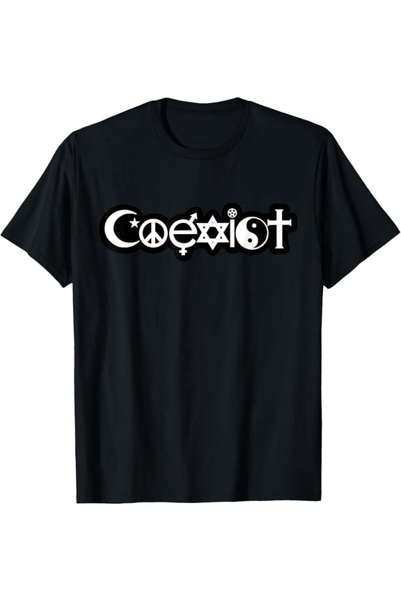 Religions Coexist Peaceful Unity Interfaith Religious T-Shirt