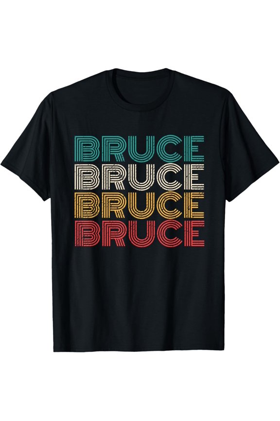 Retro Bruce Vintage Distressed Style T-Shirt All Size S-5Xl