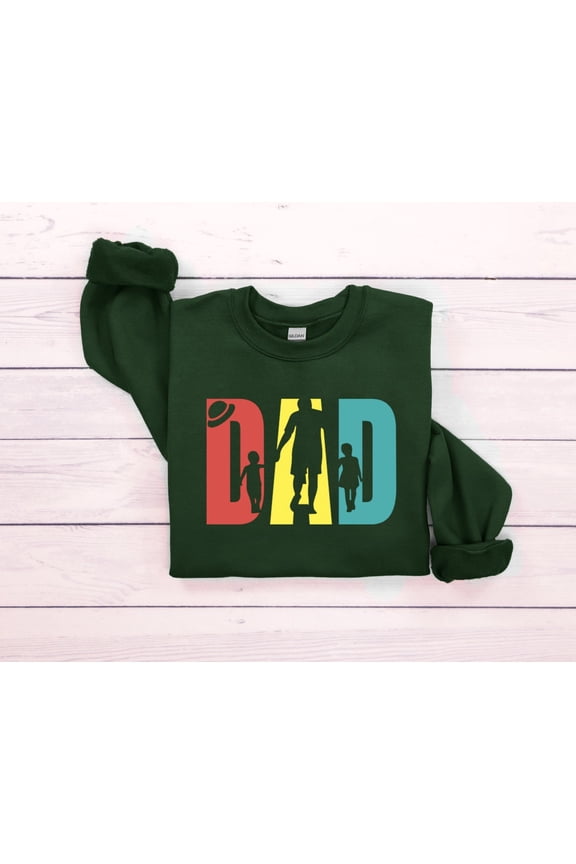 Retro Dad Sweatshirt, Father's Day Sweater Dad Of Twins Sweater Dad To Be , Dad Of 2 Sweater Father's Day Gift Sweater Cute Gift For Dad All Size S-5XL