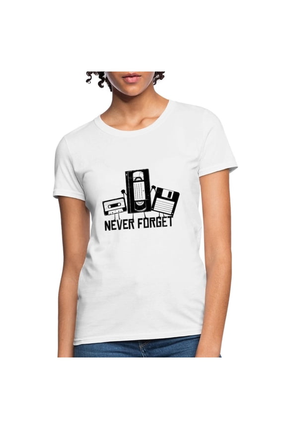 Simple Fit Retro Tech. Never Forget Women'S T-Shirt