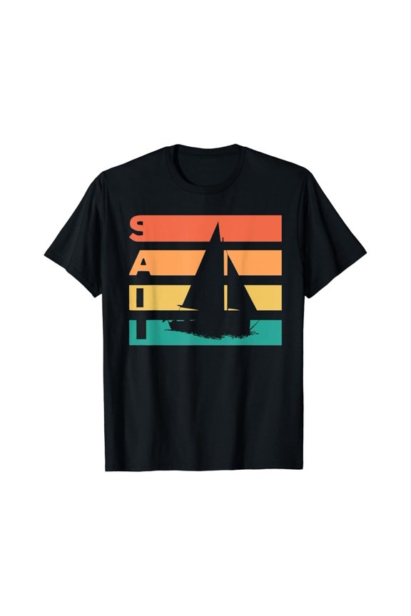Retro Vintage Sailing Gift For Sailors & Skippers T-Shirt All Size S-5XL
