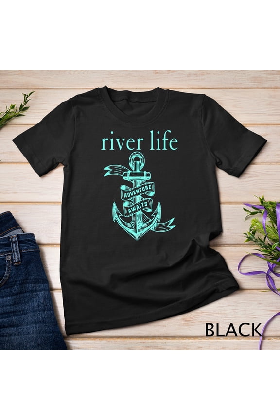 River Boat Life Anchor Cute Southern Mint Camping Attitude Unisex T-Shirt Gift For Him/Her Gift For Him/Her