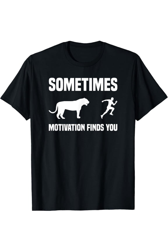 Running Shirt Sport Runner Tiger Motivation Finds You T-Shirt Gift For Him/Her