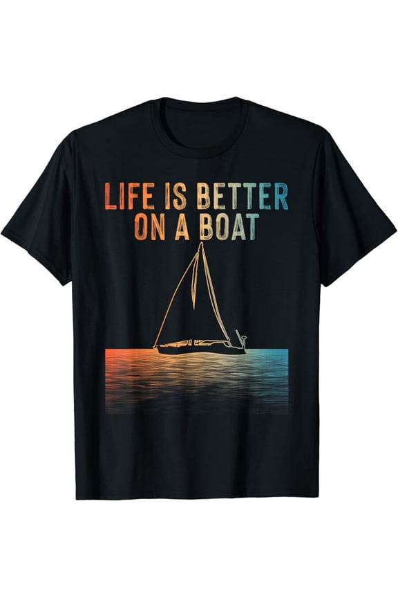 Sailing Design For Men Women Sailor Boating Captain Sailboat T-Shirt All Size S-5XL