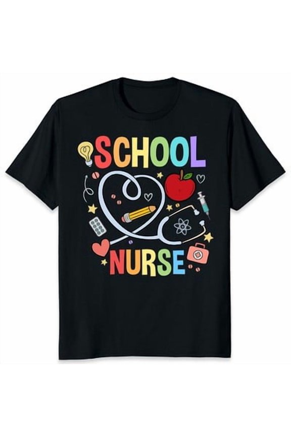 School Nurse Back to School First Day of School Nurse Life Gift Unisex T-Shirt All Size S-5XL