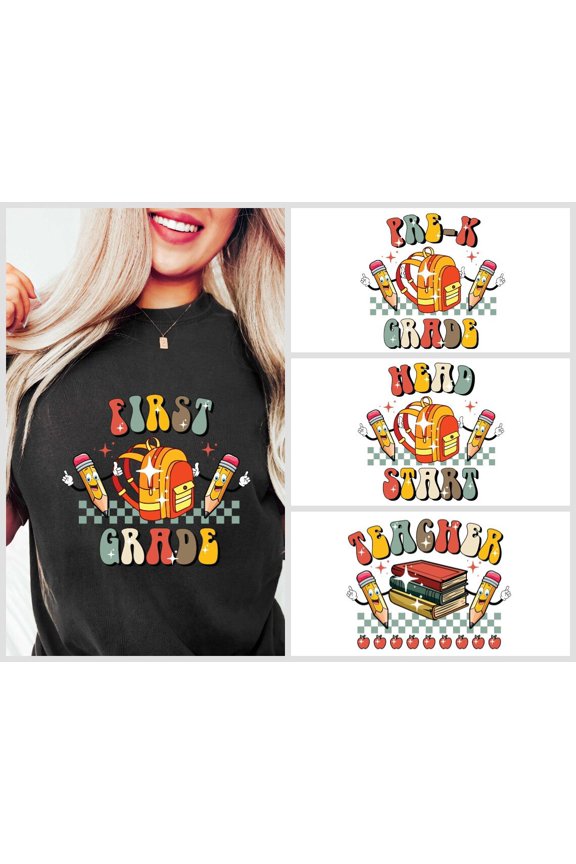 School Starter Shirt, School Headstart Sweatshirt, Pencil Book School Shirt shirt, 1st Grade Sweatshirt, Teacher School Sweatshirt