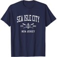 thumbnail image 1 of Simple Fit Sea Isle City Nj Vintage Crossed Oars & Boat Anchor Sports T-Shirt All Size S-5XL, 1 of 5