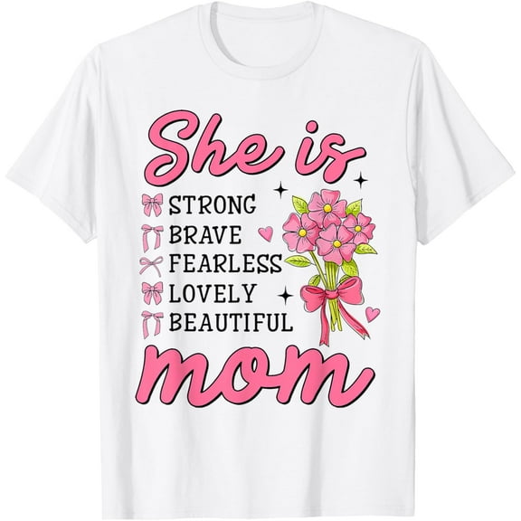 Simple Fit She Is Mom Christian Mother'S Day Christ Mama Religious Women T-Shirt