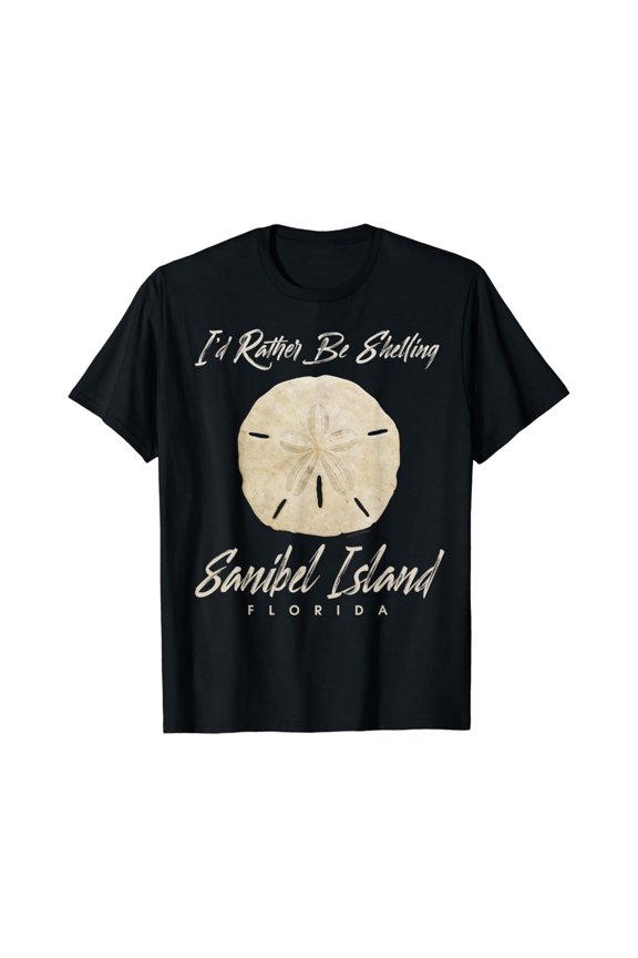 Shelling Sand Dollar Seashell Sanibel Island Florida Gift T-Shirt