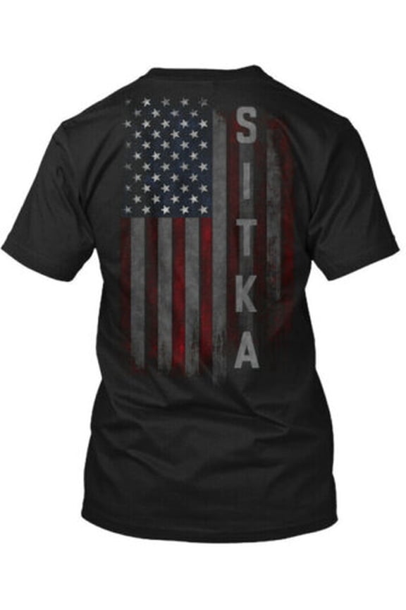 Sitka Family American Flag T-Shirt Made in the USA All Size S-5XL