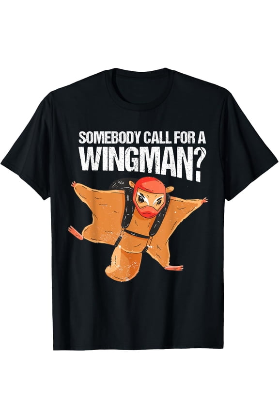 Skydiving Parachute Base Jump, Wingman Wingsuit Shirt T-Shirt All Size S-5XL