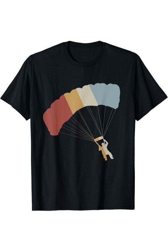 Skydiving Retro Style Vintage T-Shirt All Size S-5XL