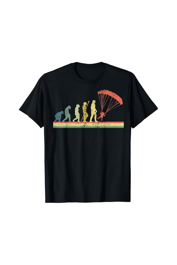 Skydiving T-Shirt Evolution Tshirt Parachute Tee Gift All Size S-5XL