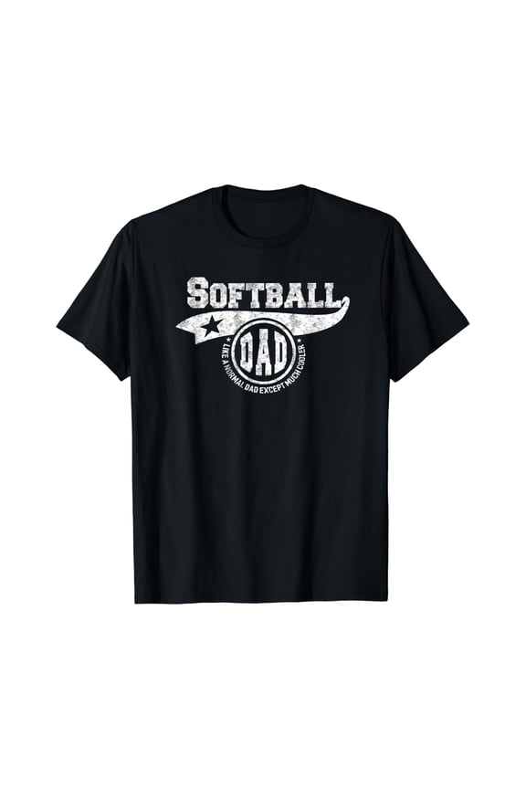 Softball Dad Father'S Day Gift Father Sport Men T-Shirt All Size S-5Xl