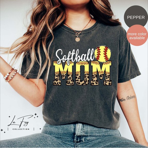 Simple Fit Softball Mom Shirt, Softball Shirt, Gift For Mom, Softball Season Shirt, Softball Top For Mom All Size S-5XL