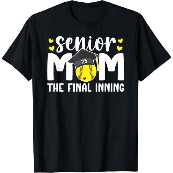 Simple Fit Softball Senior Mom 2025 The Final Inning T-Shirt All Size S-5Xl