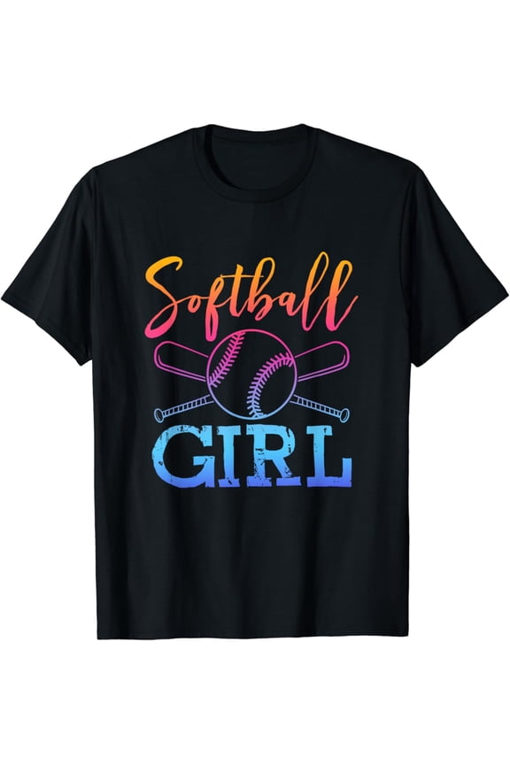 Softball Shirt Girls Softball Player Softball Girl T-Shirt All Size S-5Xl
