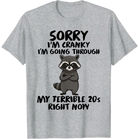 Simple Fit Sorry I'M Cranky I'M Going Through My Terrible 20S T-Shirt Gift For Him/Her