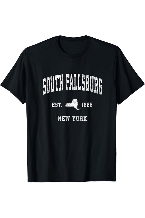 South Fallsburg New York Ny Vintage Athletic Sports Design T-Shirt Gift For Him/Her