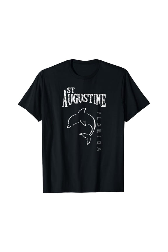 St. Augustine Florida Dolphin Souvenir Gift T-Shirt All Size S-5XL