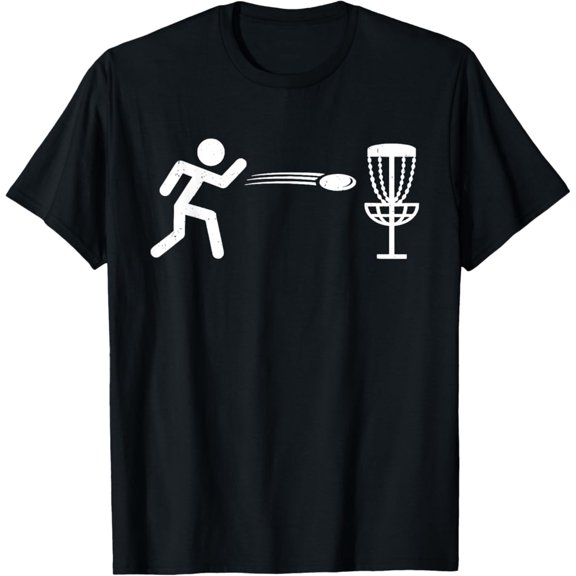 Simple Fit Stick Figure Disc Golf T-Shirt All Size S-5Xl