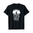 thumbnail image 1 of Simple Fit Stupid Tree Disc Golf Shirt Frisbee Golf T-Shirt All Size S-5Xl, 1 of 5