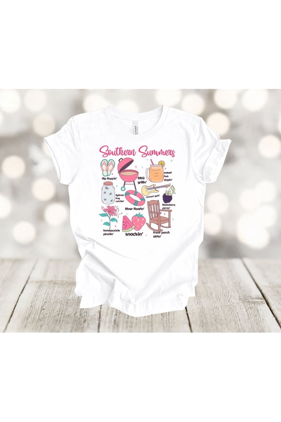 Summer Shirt, Southern Summers, Summer Items, Soft Unisex Tee, Plus Sizes Available All Size S-5XL