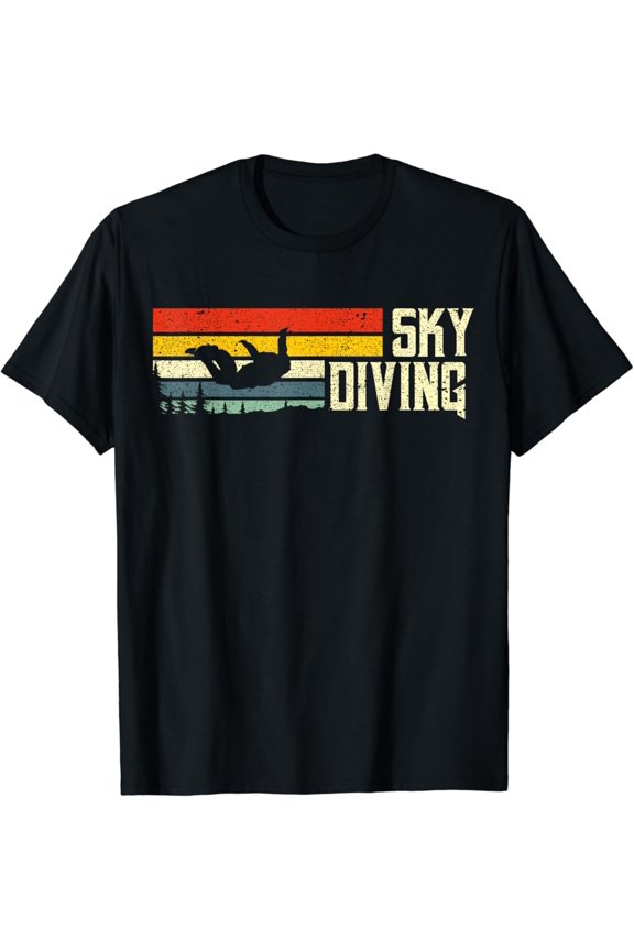 Sunset | Skydiving Skydive Sky Diving Skydiver T-Shirt All Size S-5XL