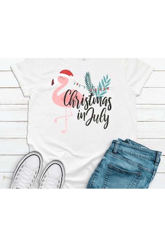 Super Fun In July, Flamingo Summer Shirt, Unisex Tee , Soft Tee Shirt, Plus Size Available 3x All Size S-5XL