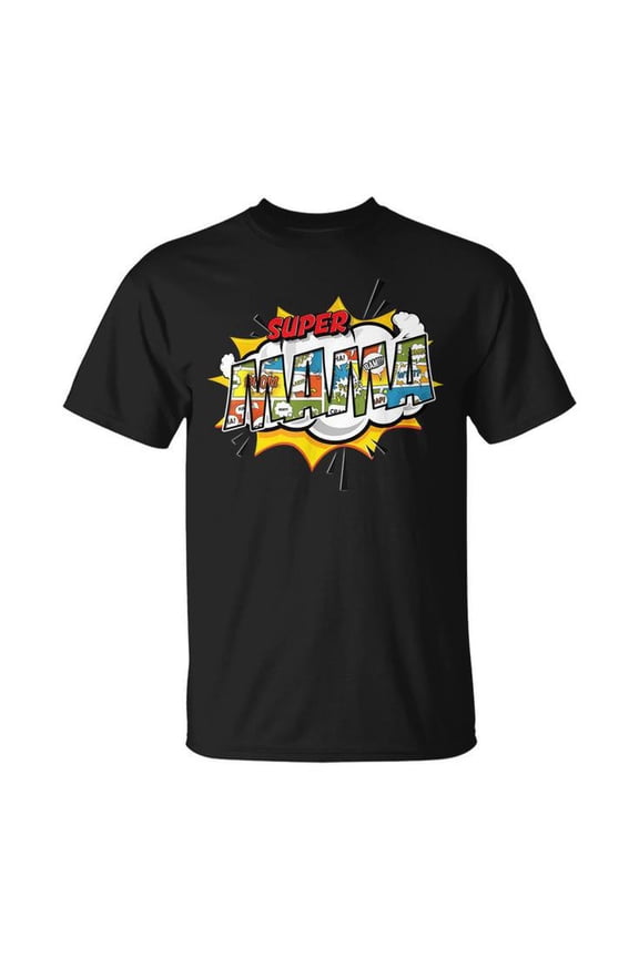 Super Mama Comic Style Family Gift For Grandma Unisex T Shirt Gift For Him/Her