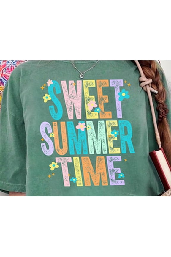 Sweet Summertime Tee, Beach Shirt, Summer Shirt, Summer Time Shirt, Vacay Life, Distressed Tee, Ocean Lover Gift, Beach Vacation