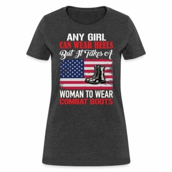 Simple Fit Takes A Woman To Wear Combat Boots T-Shirt All Size S-5XL