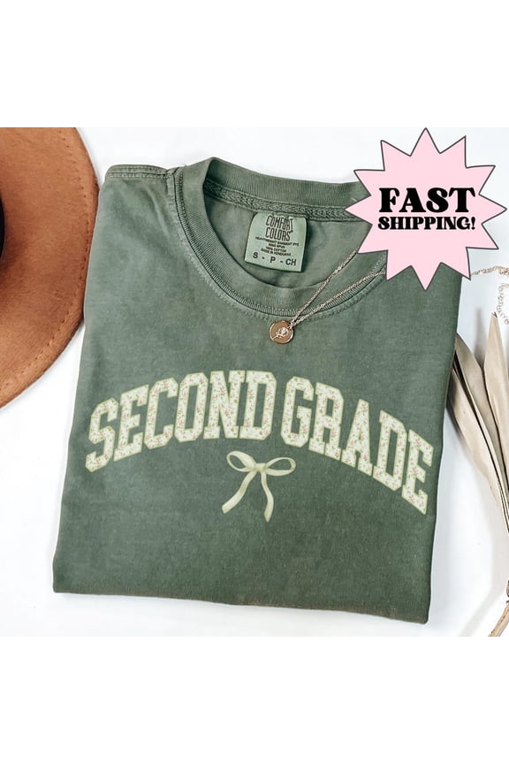 Teacher Shirt, Second Grade Teacher Shirt, 2nd Grade Shirt, Back to School Shirt, Floral Teacher Appreciation Tshirt Gift