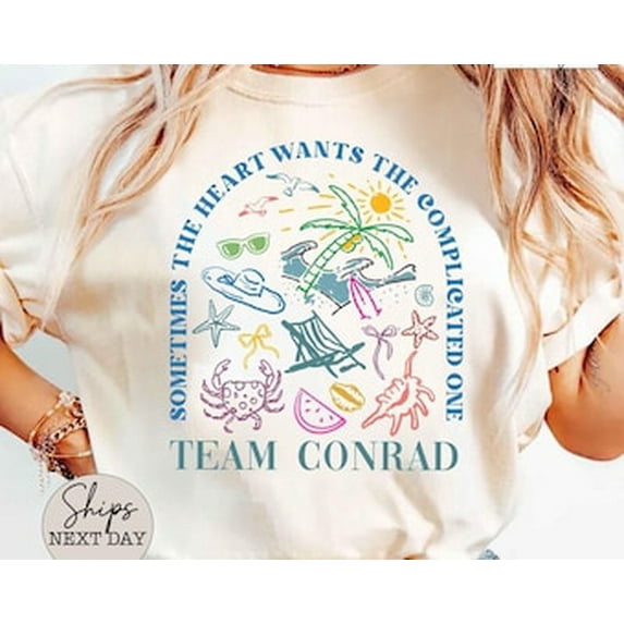 Simple Fit ® Team Conrad Shirt, Summer Shirt, the Summer I Turned Pretty Shirt, Sometimes the Heart Wants the Complicated One Tee