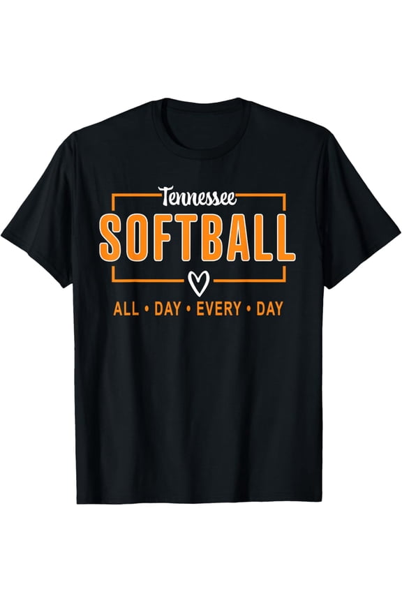Tennessee Softball Vintage Mens Team Retro Softball Fan T-Shirt All Size S-5Xl