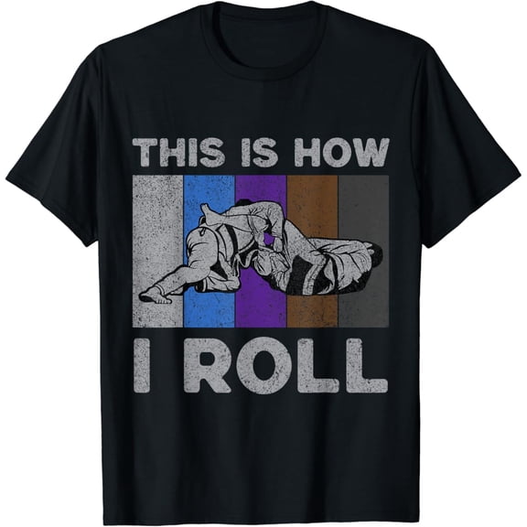 Simple Fit This Is How I Roll Vintage BJJ Brazilian Jiu Jitsu T-Shirt All Size S-5XL