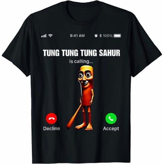 Simple Fit Tung Tung Tung Sahur T-Shirt, Unisex Tee All Size S-5XL