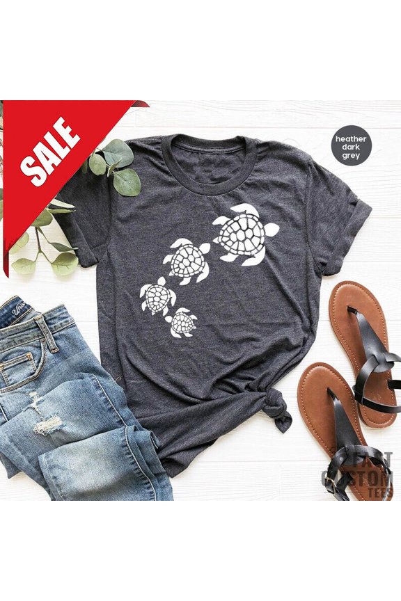 Turtle Shirt, Love Turtle Shirt, Nature Lover Sea Turtle Shirt, Beach Life Sh... Gift For Him/Her Gift For Him/Her