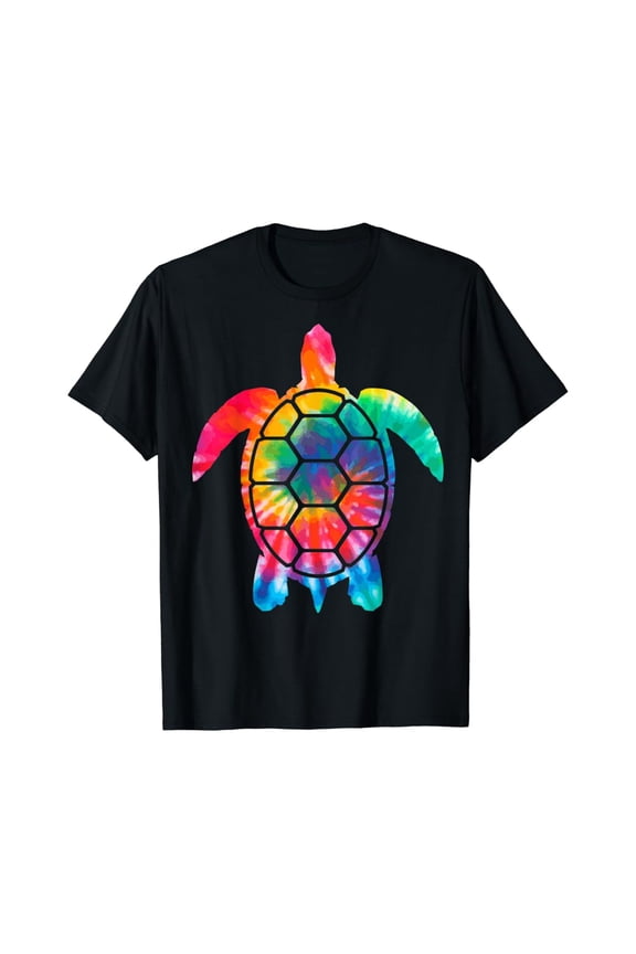 Turtle Tie Dye Scuba Diving Diver Hippie Sea Turtle Gift T-Shirt All Size S-5XL