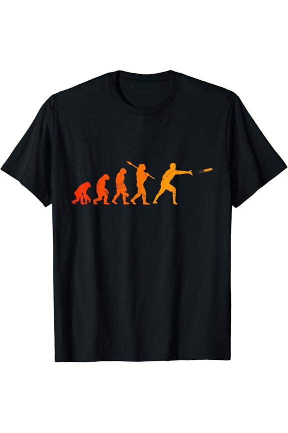 Ultimate Frisbee Evolution Disc Golf Monkey Man Disc Golf T-Shirt All Size S-5Xl