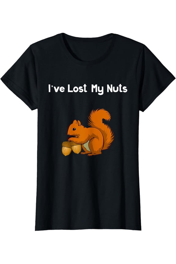 Simple Fit Vasectomy Ive Lost My Nuts Squirrel Gift Ladies' Crewneck T-Shirt All Size S-5XL