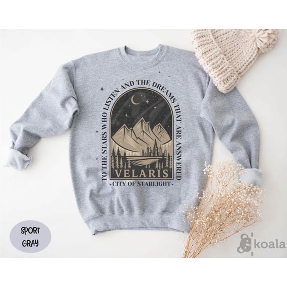 Simple Fit Velaris Sweatshirt, A Court of Thorns and Roses, Night Court Sweatshirt, City of Starlight Sweatshirt, To the Stars Who Listen Sweatshirt All Size S-5XL
